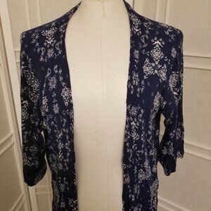 H&M Navy Light Floral Jacket